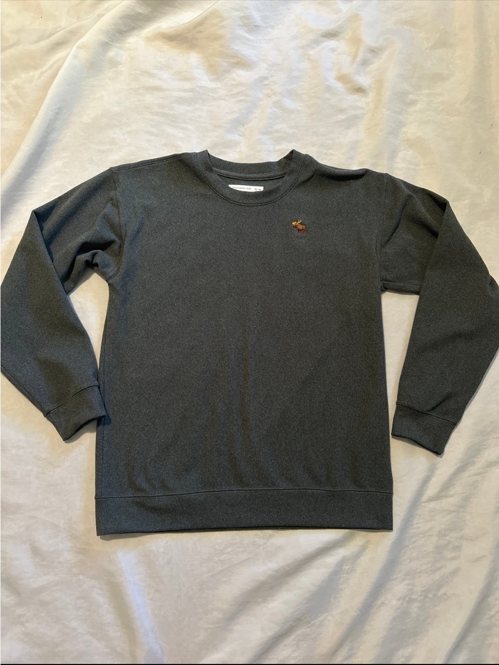 Abercrombie Relaxed Fit Gray Crew Neck Sweatshirt Sz 13/14